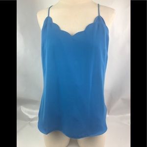 J Crew Racerback Cami Tank Turquoise Size 6